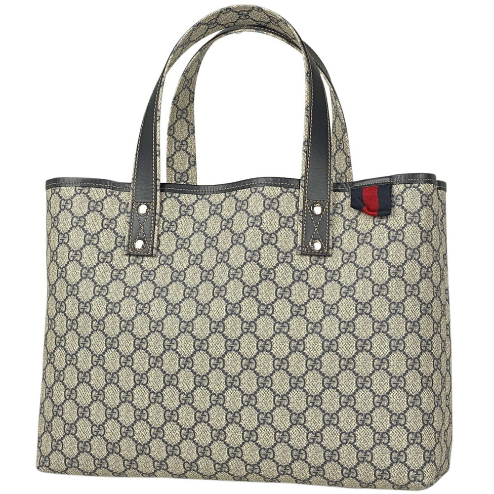 Gucci GG tote bag Sherry web canvas Navy Blue